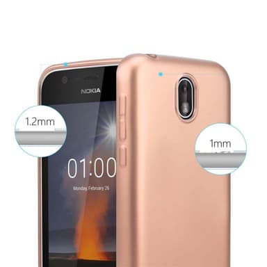 Nokia 1 2018 Cover Etui Case (Lyserød)