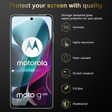 Motorola MOTO G200 5G Skærmbeskytter Beskyttelsesglas