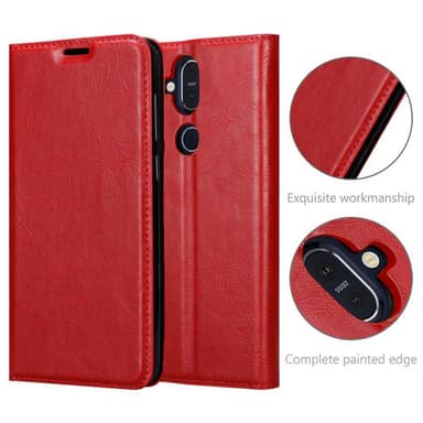 Nokia 8.1 Cover Etui Case (Rød)