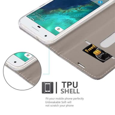 Google PIXEL Pungetui Cover Case (Grå)