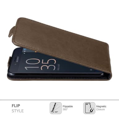 Sony Xperia X COMPACT Pungetui Flip Cover (Brun)