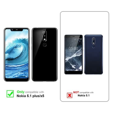 Nokia 5.1 PLUS / X5 Cover Etui Case (Brun)