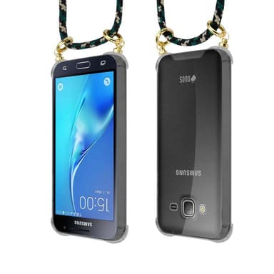 Samsung Galaxy J3 2016 Etui Cover Kæde (Brun)