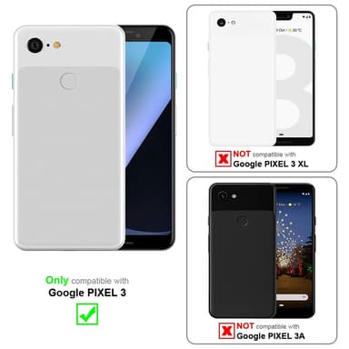 Google PIXEL 3 Pungetui Cover Case (Grå)