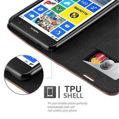 Nokia Lumia 625 Cover Etui Case (Brun)