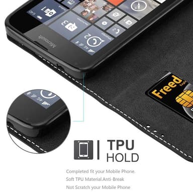 Nokia Lumia 640 Etui Case Cover (Sort)
