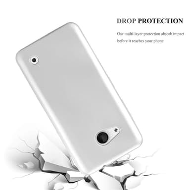 Nokia Lumia 550 Cover Etui Case (Sølv)