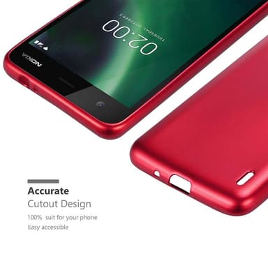 Nokia 2 2017 Cover Etui Case (Rød)