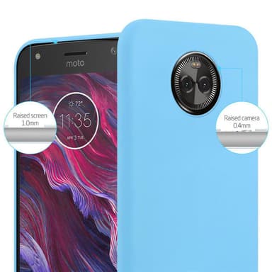 Cover Motorola MOTO X4 Etui Case (Blå)