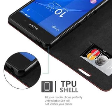 Sony Xperia Z3 Cover Etui Case (Brun)