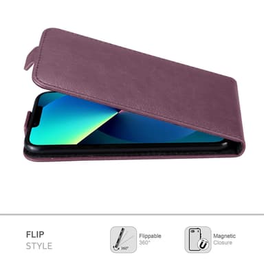 iPhone 13 MINI Pungetui Flip Cover (Lilla)