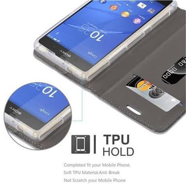 Sony Xperia Z2 COMPACT Pungetui Cover Case (Grå)
