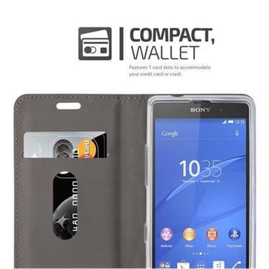 Sony Xperia Z2 COMPACT Pungetui Cover Case (Grå)