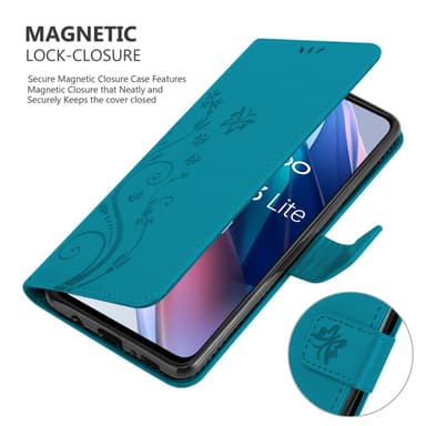 Oppo FIND X3 LITE Pungetui Cover Case (Blå)
