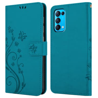Oppo FIND X3 LITE Pungetui Cover Case (Blå)