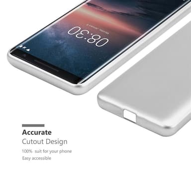 Nokia 8 Sirocco Cover Etui Case (Sølv)