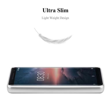 Nokia 8 Sirocco Cover Etui Case (Sølv)