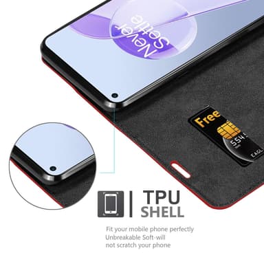 OnePlus 9RT 5G Cover Etui Case (Rød)