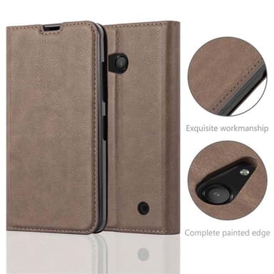 Nokia Lumia 550 Cover Etui Case (Brun)