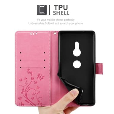 Sony Xperia XZ2 Pungetui Cover Case (Lyserød)