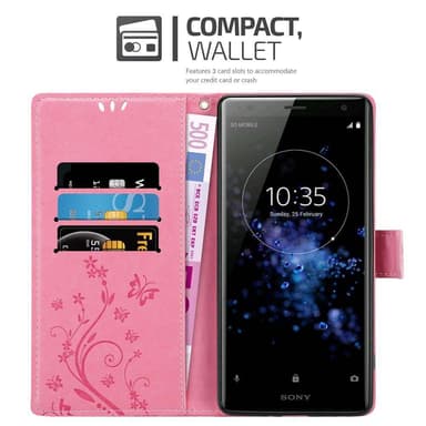 Sony Xperia XZ2 Pungetui Cover Case (Lyserød)