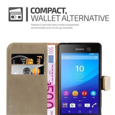 Cover Sony Xperia M5 Etui Case (Brun)