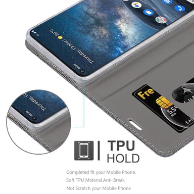 Nokia 8.3 Pungetui Cover Case (Grå)