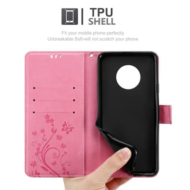 Motorola MOTO G6 PLUS Pungetui Cover Case (Lyserød)