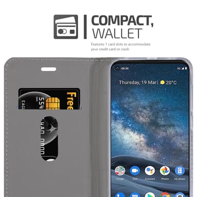 Nokia 8.3 Pungetui Cover Case (Grå)