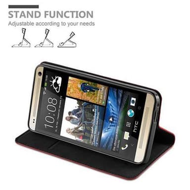 HTC ONE M7 Cover Etui Case (Rød)