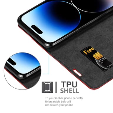 iPhone 14 PRO MAX Cover Etui Case (Rød)