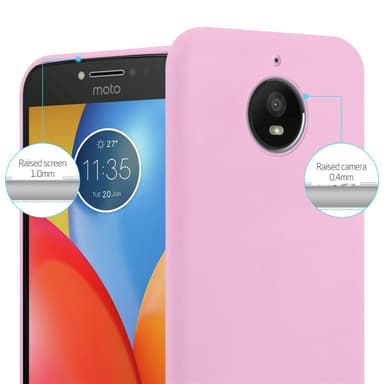 Cover Motorola MOTO E4 PLUS Etui Case (Lyserød)