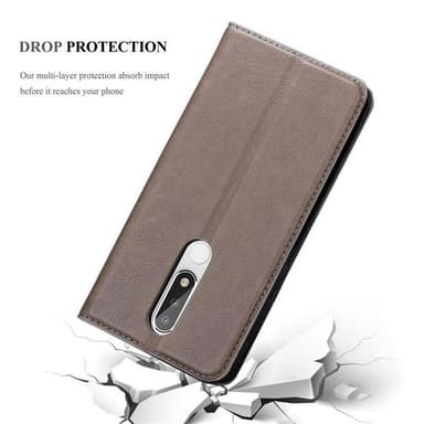 Nokia 5.1 PLUS / X5 Cover Etui Case (Brun)