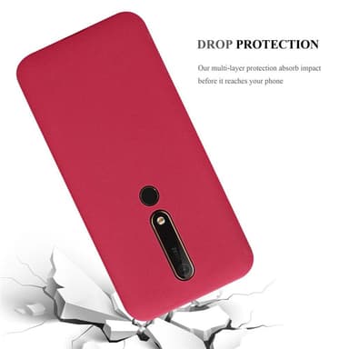 Cover Nokia 6.1 Etui Case (Rød)