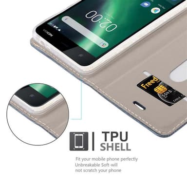 Nokia 2 2017 Pungetui Cover Case (Blå)