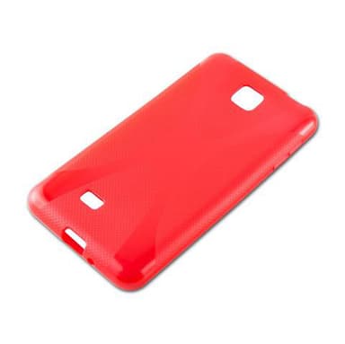 LG OPTIMUS F5 / LUCID 2 Etui Case Cover (Rød)