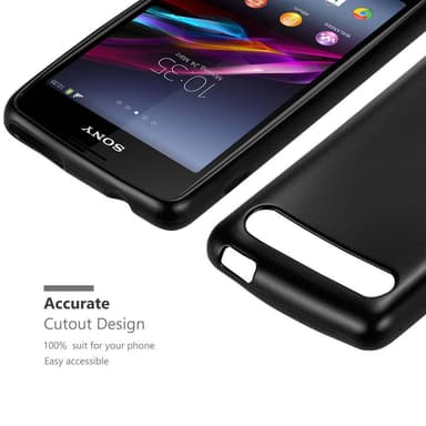 Sony Xperia E1 Cover Etui Case (Sort)