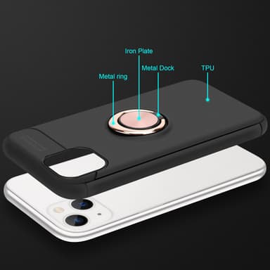 Cover iPhone 14 PLUS Etui Case (Sort)