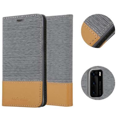 Huawei P40 Pungetui Cover Case (Grå)