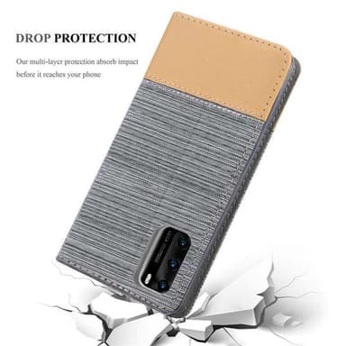 Huawei P40 Pungetui Cover Case (Grå)