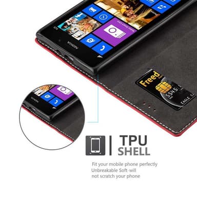 Nokia Lumia 925 Etui Case Cover (Rød)