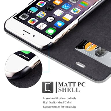 iPhone 6 / 6S Pungetui Flip Cover (Grå)