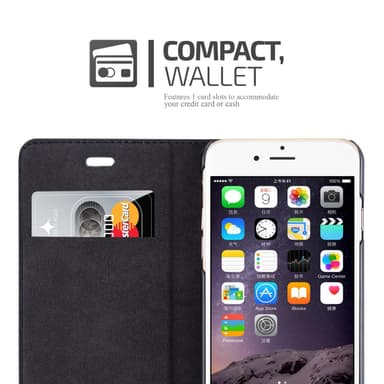 iPhone 6 / 6S Pungetui Flip Cover (Grå)