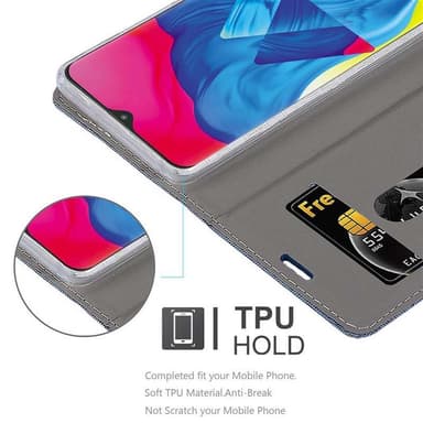 Samsung Galaxy A10 / M10 Pungetui Cover Case (Blå)