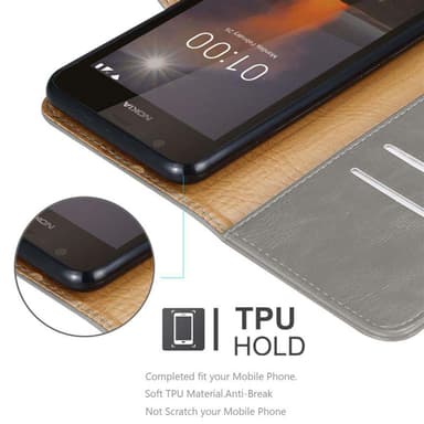 Cover Nokia 1 2018 Etui Case (Brun)