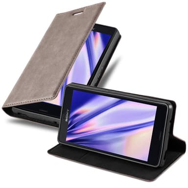 Sony Xperia Z3 COMPACT Cover Etui Case (Brun)