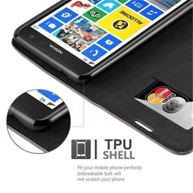 Nokia Lumia 625 Cover Etui Case (Brun)