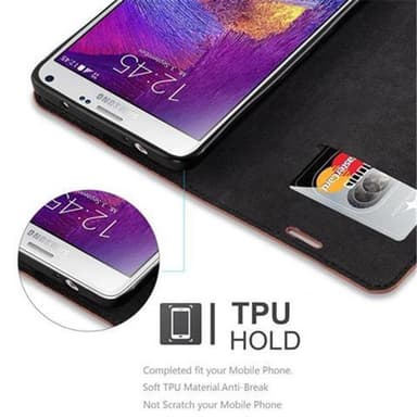 Samsung Galaxy NOTE 4 Cover Etui Case (Brun)