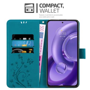 Motorola EDGE 30 NEO Pungetui Cover Case (Blå)