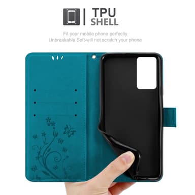 Oppo Reno6 5G Pungetui Cover Case (Blå)